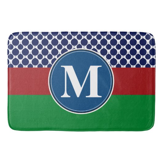 Badmat, sjabloon voor aangepaste monogram badmat (Voorkant)