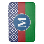 Badmat, sjabloon voor aangepaste monogram badmat (Voorkant Verticaal)