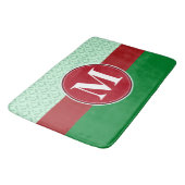 Badmat, sjabloon voor aangepaste monogram badmat (Gekanteld)