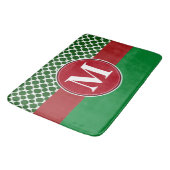 Badmat, sjabloon voor aangepaste monogram badmat (Gekanteld)