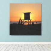 Badmeester Shack 22 Canvas Afdruk (Insitu (Houten vloer))