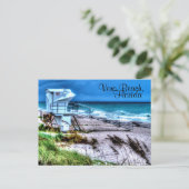Badmeester Stand Vero Beach Florida Briefkaart (Staand voorkant)