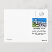 Badmeester Stand Vero Beach Florida Briefkaart (Achterkant)