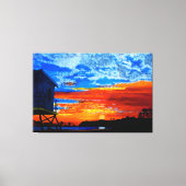 Badmeesters zonsondergang canvas afdruk (Voorkant)