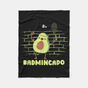 Badmincado - Racket Grappige Speler Game Wedstrijd Fleece Deken