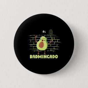 Badmincado - Racket Grappige Speler Game Wedstrijd Ronde Button 5,7 Cm