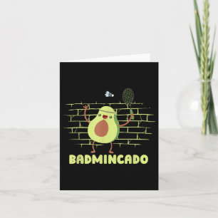 Badmincado - Racket Grappige Speler Wedstrijd Badm Kaart