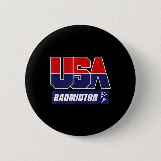 Badminton 2021 Usa  Ronde Button 5,7 Cm (Voorkant)