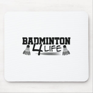 Badminton 4 Life Grafische Badminton Speler Shuttl Muismat
