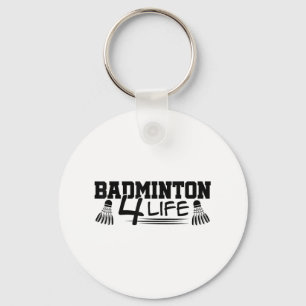 Badminton 4 Life Grafische Badminton Speler Shuttl Sleutelhanger
