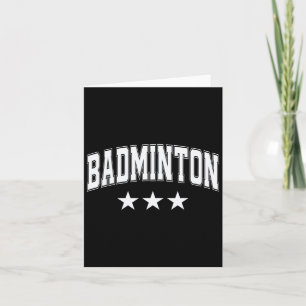 Badminton Alle witte sterren Klik Retro Varsity Te Kaart
