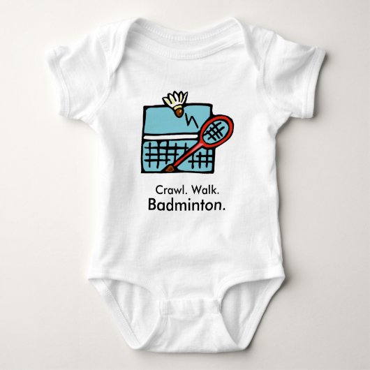 Badminton Baby Onesie Romper (Voorkant)
