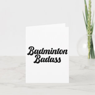Badminton Bad Badminton Speler Grappig Nieuwigheid Kaart