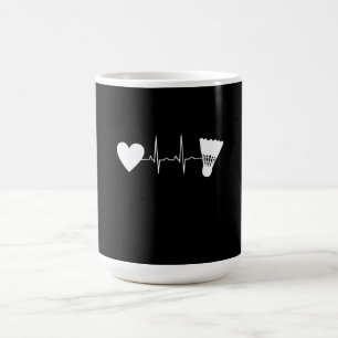 Badminton - Badminton Ball Heartbeat Koffiemok