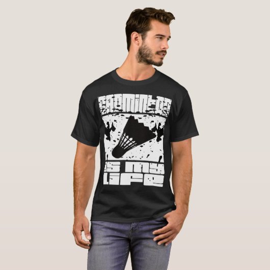 Badminton badminton fan badminton player t-shirt (Voorkant volledig)
