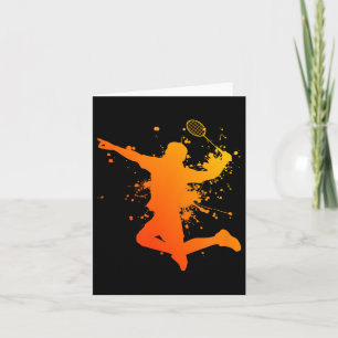 Badminton Badminton Speler Squash Shuttle  Kaart