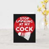 Badminton Battledore Funny Shuttle T-Shirt Kaart (Gele Bloem)