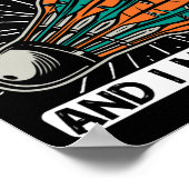 Badminton belt en ik moet gaan shuttle poster (Hoek)