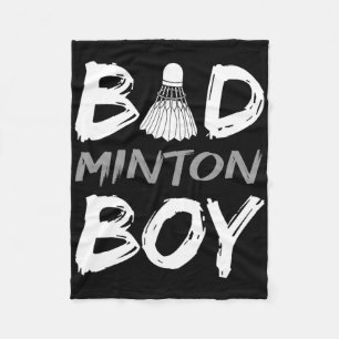 Badminton Boy - Love Badminton Bad Minton Boy Mann Fleece Deken