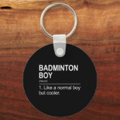 Badminton Boy Noun Definition Shuttle Badminton PL Sleutelhanger (Voorkant)