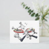 Badminton Briefkaart (Staand voorkant)