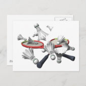 Badminton Briefkaart (Voorkant / Achterkant)