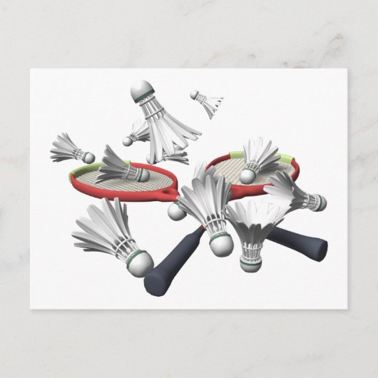 Badminton Briefkaart (Voorkant)