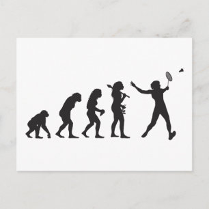 Badminton Briefkaart