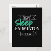 Badminton Briefkaart (Voorkant / Achterkant)