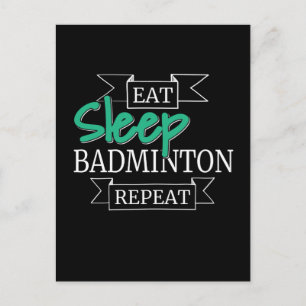 Badminton Briefkaart