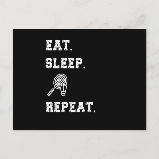 Badminton Briefkaart (Voorkant)