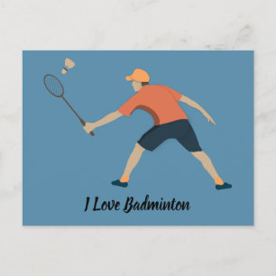 Badminton Briefkaart
