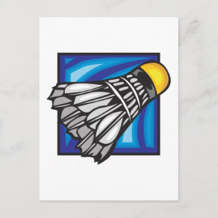 Badminton Briefkaart