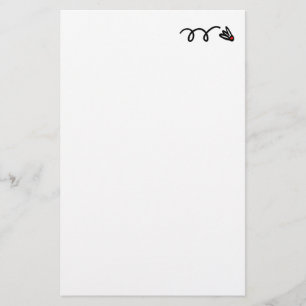 Badminton briefpapier voor het schrijven van briev