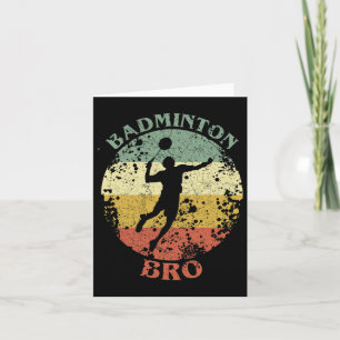 Badminton Bro Distressed Badminton Brother Kaart