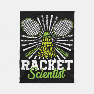 Badminton Cadeau Shuttle Racket Wetenschapper Badm Fleece Deken