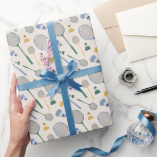 Badminton-cadeaupapier, shuttle-cockcadeauverpakki cadeaupapier