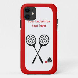 Badminton-cadeaus, racquet- en pendelocks iPhone 11 hoesje
