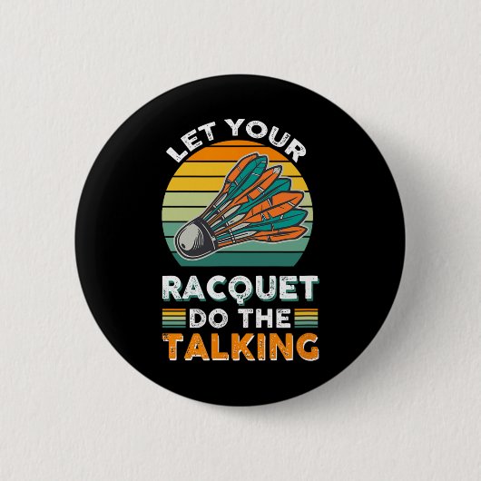 Badminton Challenge Team van TW Ronde Button 5,7 Cm (Voorkant)