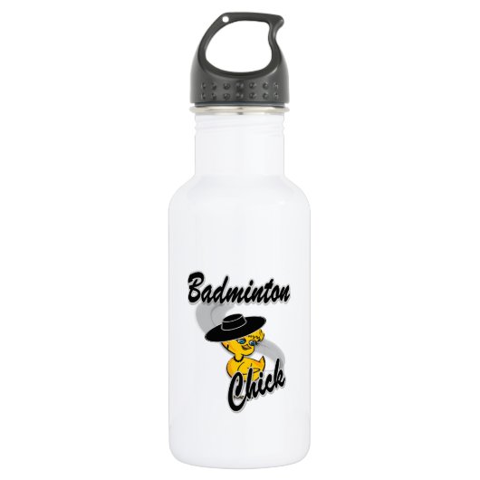 Badminton Chick #4 Waterfles (Voorkant)