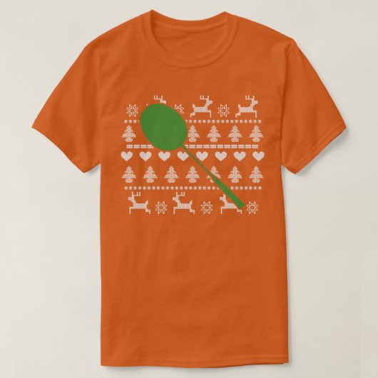 Badminton Christmas T-shirt (Design voorkant)