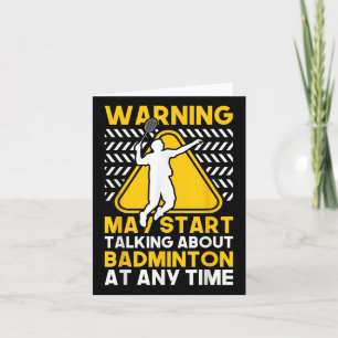 Badminton citaat kan beginnen met praten over badm kaart
