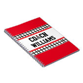 Badminton Coach - Gepersonaliseerd Notitieboek (Rechterzijde)