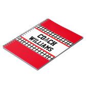 Badminton Coach - Gepersonaliseerd Notitieboek (Linkerzijde)