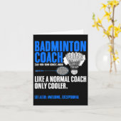 Badminton Coach Racket Shuttle Hobby Badminton Pla Kaart (Gele Bloem)
