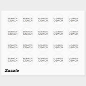 Badminton Coach Ronde Sticker (Vel)