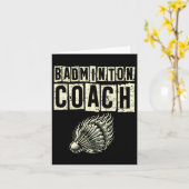 Badminton Coach Shuttle Racket Kaart (Gele Bloem)