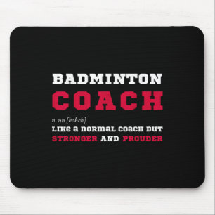 Badminton Coach Sportcoaching Definitie Cadeau Muismat