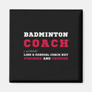 Badminton Coach Sportcoachingsdefinitie Cadeau Magneet