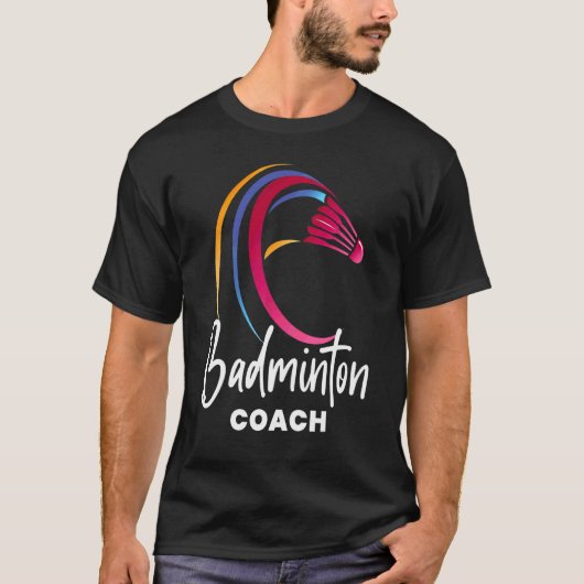 Badminton Coach Sportspeler Grafisch T-shirt (Voorkant)